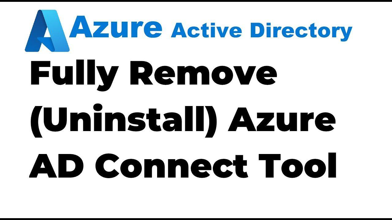 Disconnecting Azure AD Connect